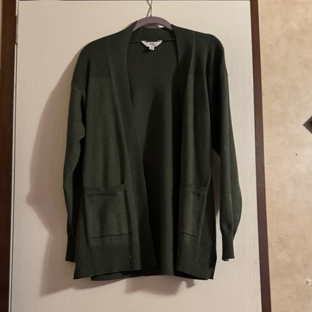 Time and Tru Forest Green Women's Cardigan